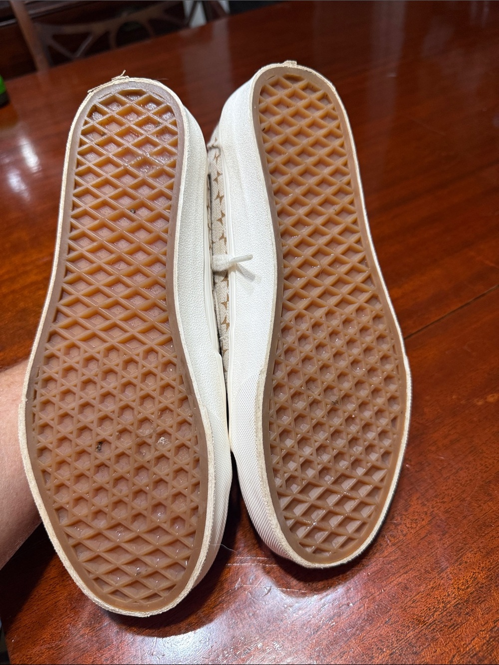 VANS Sk8-Hi Tapered Shoes High Top Beige Canvas - Picture 9 of 9